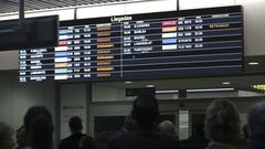 Aeropuerto de Santiago con varios vuelos afectados