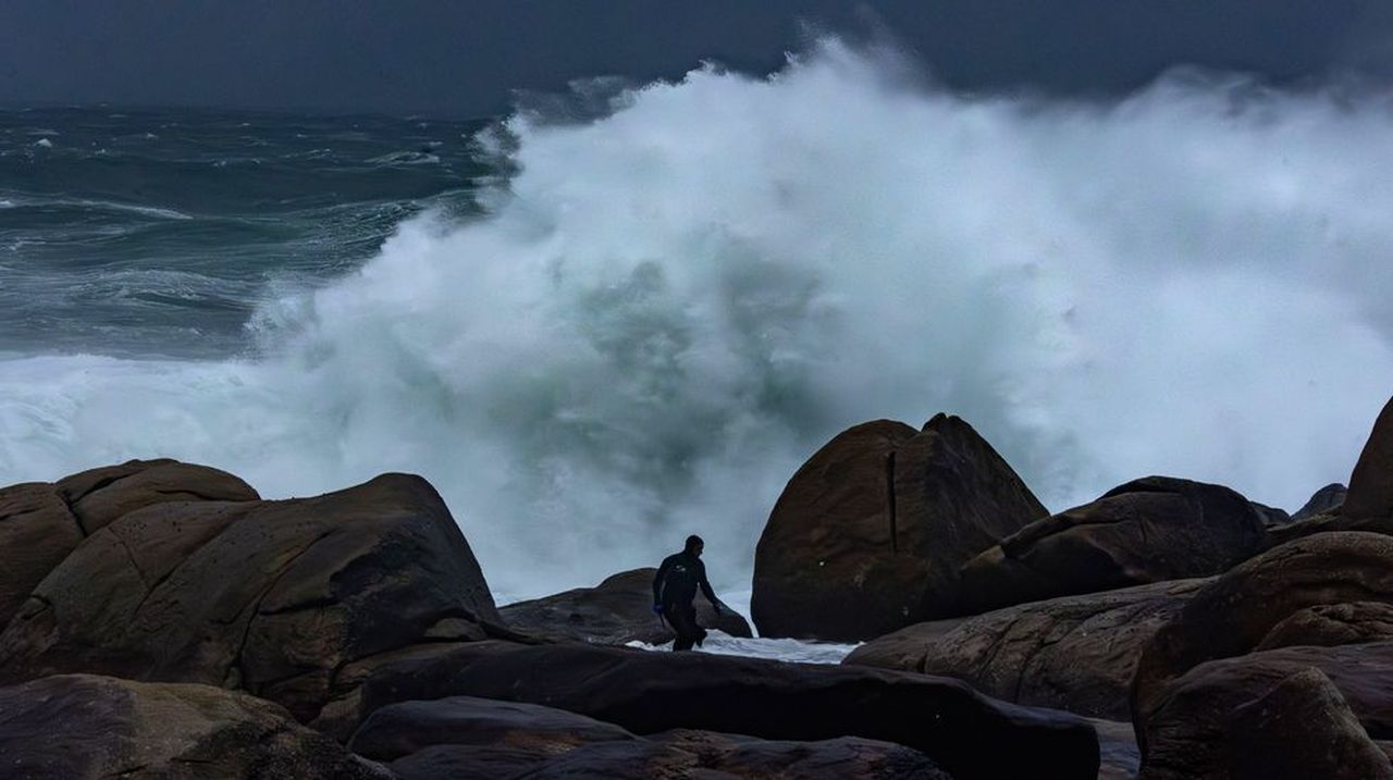 Alerta naranja hoy por temporal en el litoral de la provincia