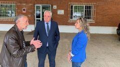Martina Aneiros e Indalecio Cabana visitaron ayer en el CEE Terra de Ferrol