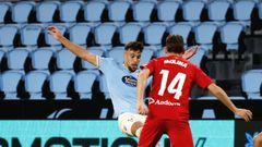 El delantero del Celta Fortuna �lvaro Mar�n, durante el partido ante el Andorra.