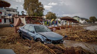 Efectos&nbsp;del temporal en Grecia