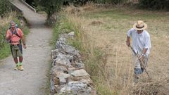 El veneciano Massimo en la etapa Melide-Arz�a.