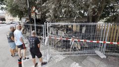 Incendio en la carpinter�a de ribera de San Cibrao