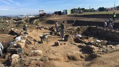 Excavaci�n en el yacimiento de A Lanzada promovida por la Diputaci�n de Pontevedra en el a�o 2016