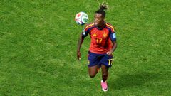 Nico Williams, en el partido de Espa�a contra Arabia Saud�.