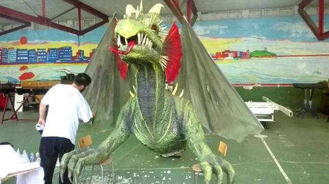 Decoraci�n en el barrio de Cimadevilla