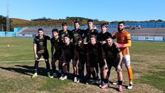 Alineación titular del Viveiro CF en Burgáns.