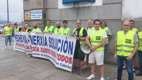 Representantes del comité, en Ferrol