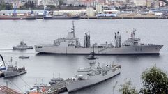 El �Pati�o� zarpando de Ferrol a una misi�n