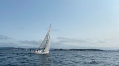 Salida de la segunda prueba de la regata desde el Club N�utico Deportivo Barra�a