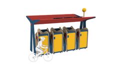 Aparcamiento para bicicletas dise�ado por Ana Beltr�n, alumna del campus de Ferrol