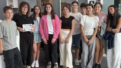 Alg�ns alumnos, coa premiada