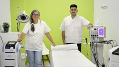 Sonia Fern�ndez y Sim�n L�pez, madre e hijo, propietarios del centro de fisioterapia Arcefi