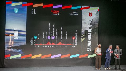 As&iacute; fue la presentaci&oacute;n del recorrido de La Vuelta Femenina en el auditorio de Ribeira