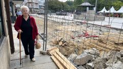 �Estoy desesperada�, dice Carmen Goti, vecina del tramo en obras, que critica las dificultades para llegar a su hogar.