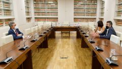 Alberto Varela y Paola Mar�a se reunieron en Madrid con el secretario de Estado de Transportes y Movilidad