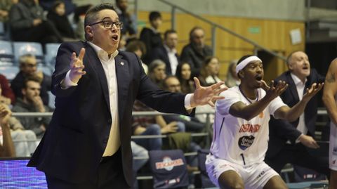 Diego Epifanio, Epi, en el partido entre el Obradoiro y el Zamora de este martes.