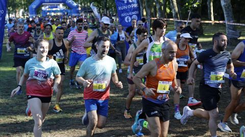 Leiro celebra 41 historias de su carrera popular.La zona de O Salgueiral fue el eje de la clsica de O Ribeiro
