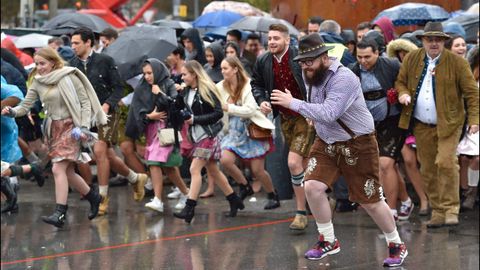 Jornada inaugural de la 184.ª edición de la Oktoberfest en Munich (Alemania)