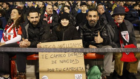 La afici�n del Athletic Club durante el partido