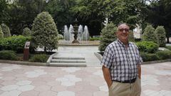 Antonio, en su rincn favorito de Ourense, el parque de San Lzaro