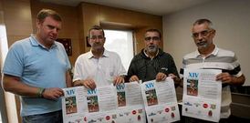 De izquierda a derecha, Quintela, Galdo, Rodr�guez y Go�s, durante la presentaci�n de la prueba.