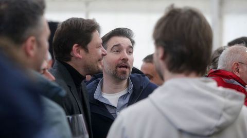 Carlos Teijeiro, de C�rnicas Teijeiro, a empresa que xestiona no Incio a granxa de porco celta m�is grande de Galicia