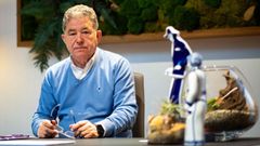 O alcalde Pontevedra, Miguel Anxo Fern�ndez Lores,no seu despacho da Casa Consistorial
