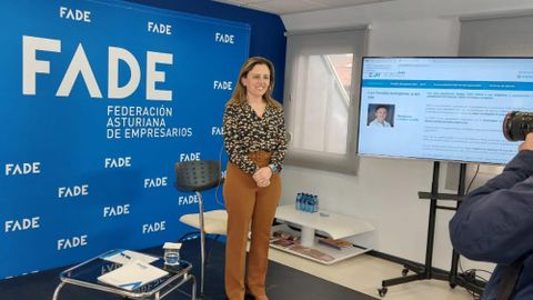  La presidenta de la Federaci�n Asturiana de Empresarios (FADE), Mar�a Calvo
