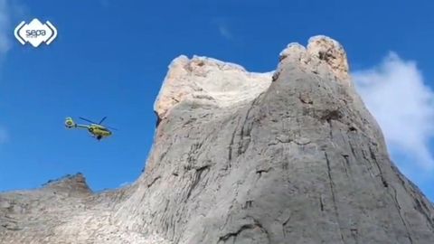 Rescate en el Picu Urriellu, Cabrales.