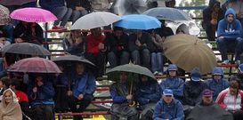 Imagen de las gradas en el circuito de Mor�s.