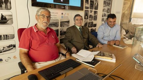 Juan Campos, Jos� Manuel Pato y Francisco Charl�n, en la presentaci�n