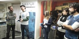 Ux�o Novo, Sechu Sende, Rosa Puga, Marta Negro y Nico Alvarellos en un momento del acto. 