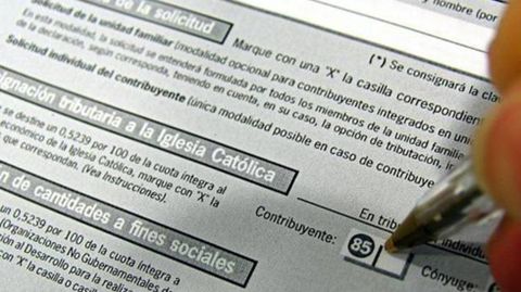 Casilla de la Iglesia en la declaraci�n de la renta