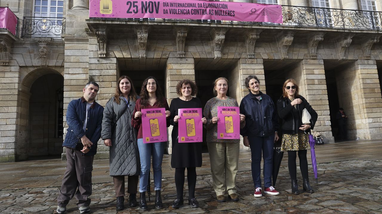 La campaña municipal del 25N en Santiago pone el foco en la violencia ...