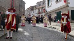 Jorge V�zquez, en el centro, en uno de los actos de la Semana Santa de este a�o.