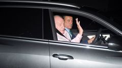 El rey Juan Carlos tras recibir el alta mdica en agosto, despus de haber sido operado