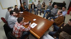 La sede del partido en Boiro acogi� a representantes de diversos municipios de la comarca. 