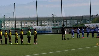 Imagen de archivo de un partido de benjamines