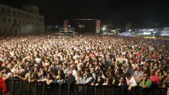 Aspecto de la explanada de la Compaa en un concierto de las fiestas del pasado ao