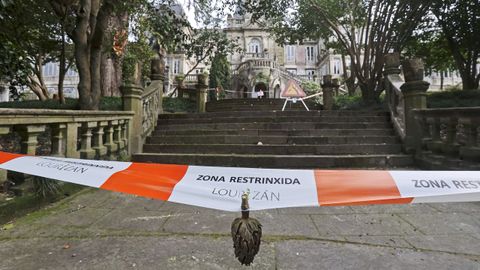 Dentro del Pazo de Louriz�n