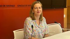 Míriam Louzao, en la rueda de prensa de este lunes
