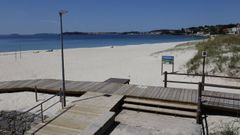 Playa de Areas, en Sanxenxo, una de las 18 del municipio distinguidas por su calidad