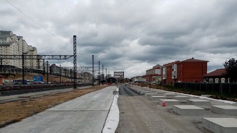 Redordenacin de vas y andenes para la futura estacin de tren de A Corua.