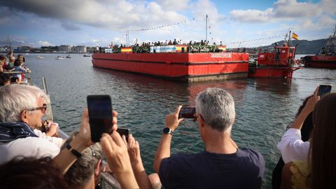 El R�as Altas Uno se encarg� de la procesi�n mar�tima