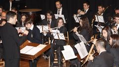 Concierto de la Banda de Chantada con motivo del 150 aniversario de su fundaci�n, en una imagen de archivo