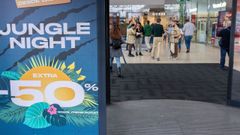 Promocin de Jungle Night en el centro comercial de Culleredo.