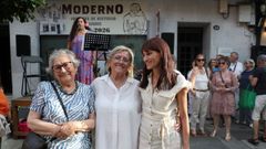 Mari Pi�eiro, Maria Jos� Pi�eiro y Laura Sancho en el aniversario de la casa de comidas El Moderno