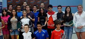 Imagen de todos los premiados en el torneo de Milladoiro.