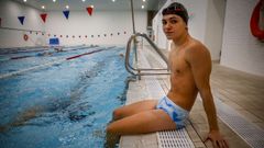 Manuel P�rez, del Club Nataci�n Boiro